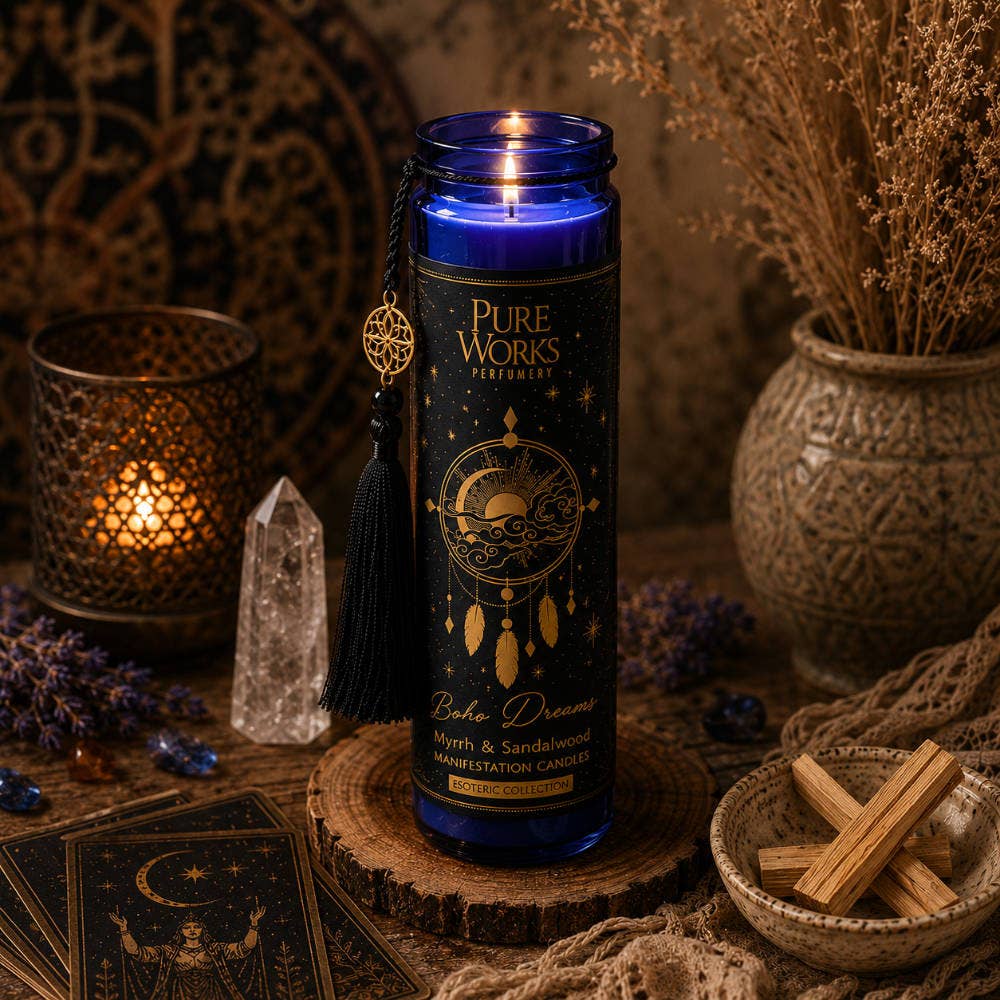 Duftkerze im Glas | Esoteric Boho Dreams | Myrrhe & Sandelholz