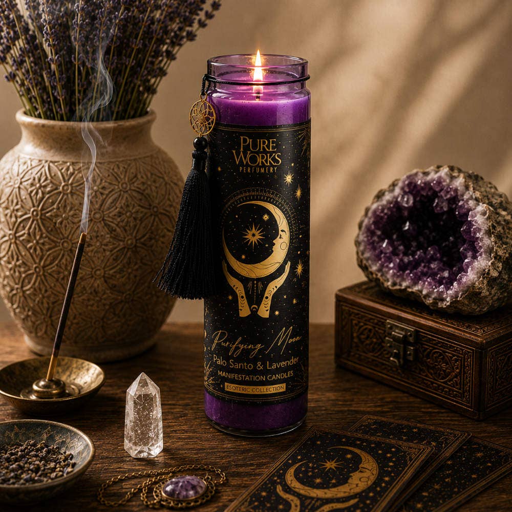 Duftkerze im Glas | Esoteric Purifying Moon | Palo Santo & Lavendel