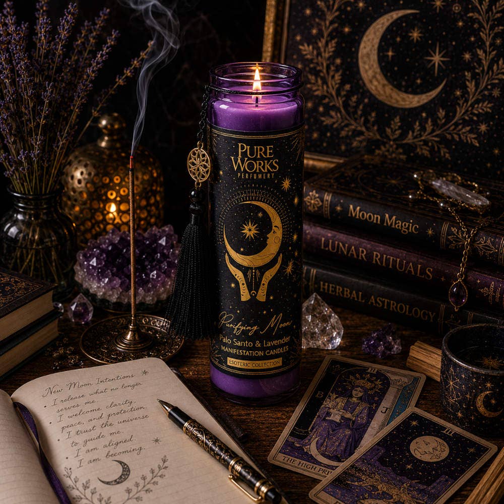 Duftkerze im Glas | Esoteric Purifying Moon | Palo Santo & Lavendel