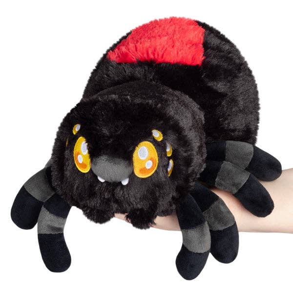 Plüsch-Spinne „Schwarze Witwe”