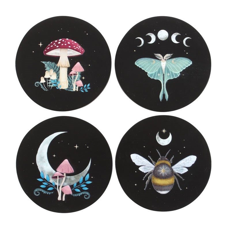 Dark Forest Untersetzer-Set mit 4 Motiven