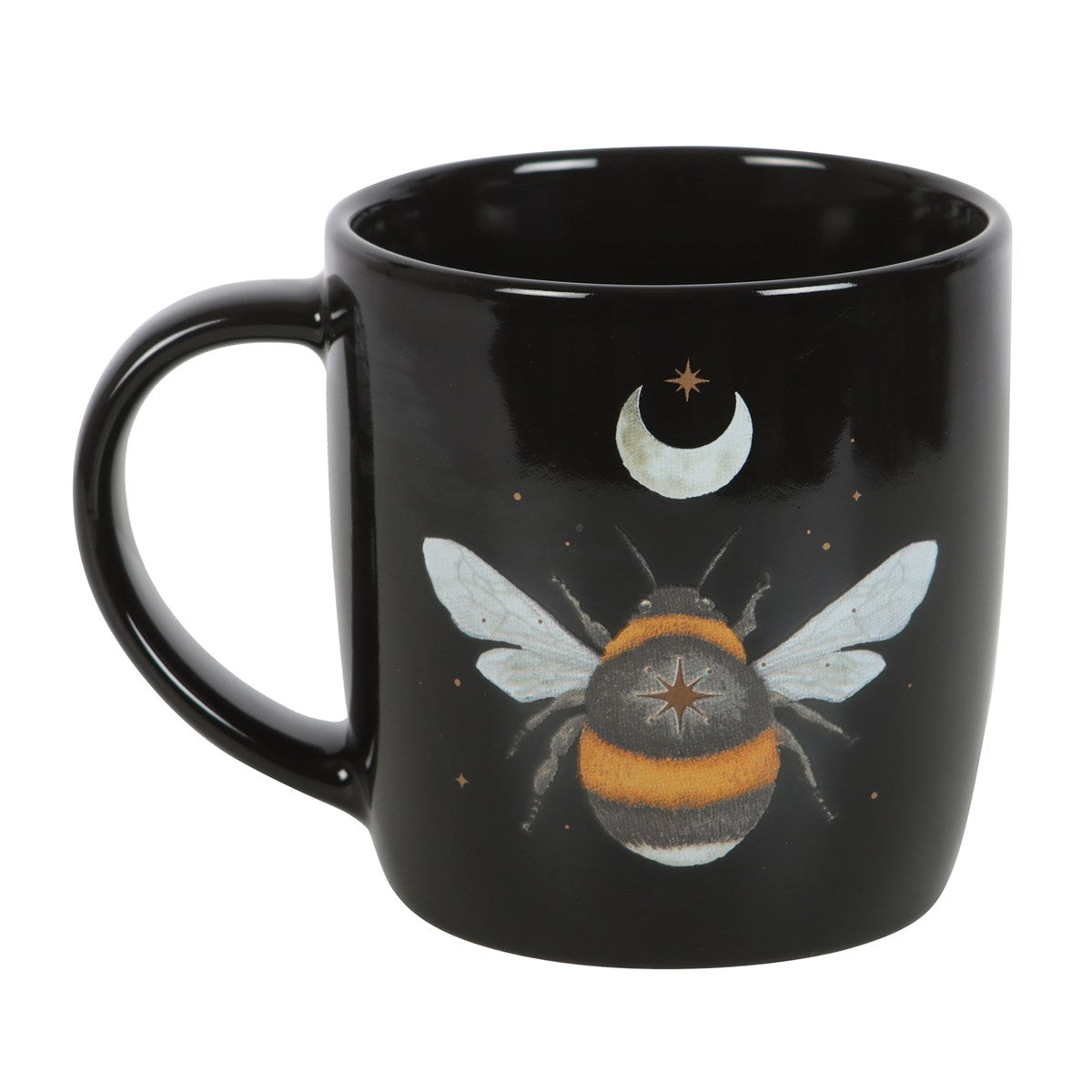 Dark Forest Bee Tasse mit Mond & Sternen