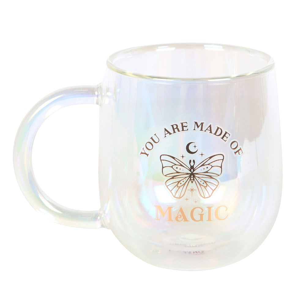 You Are Made of Magic Glasbecher mit Schmetterling