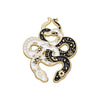 Gothic Schlangen Pin aus Emaille