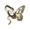 Gothic Schlangen Pin aus Emaille