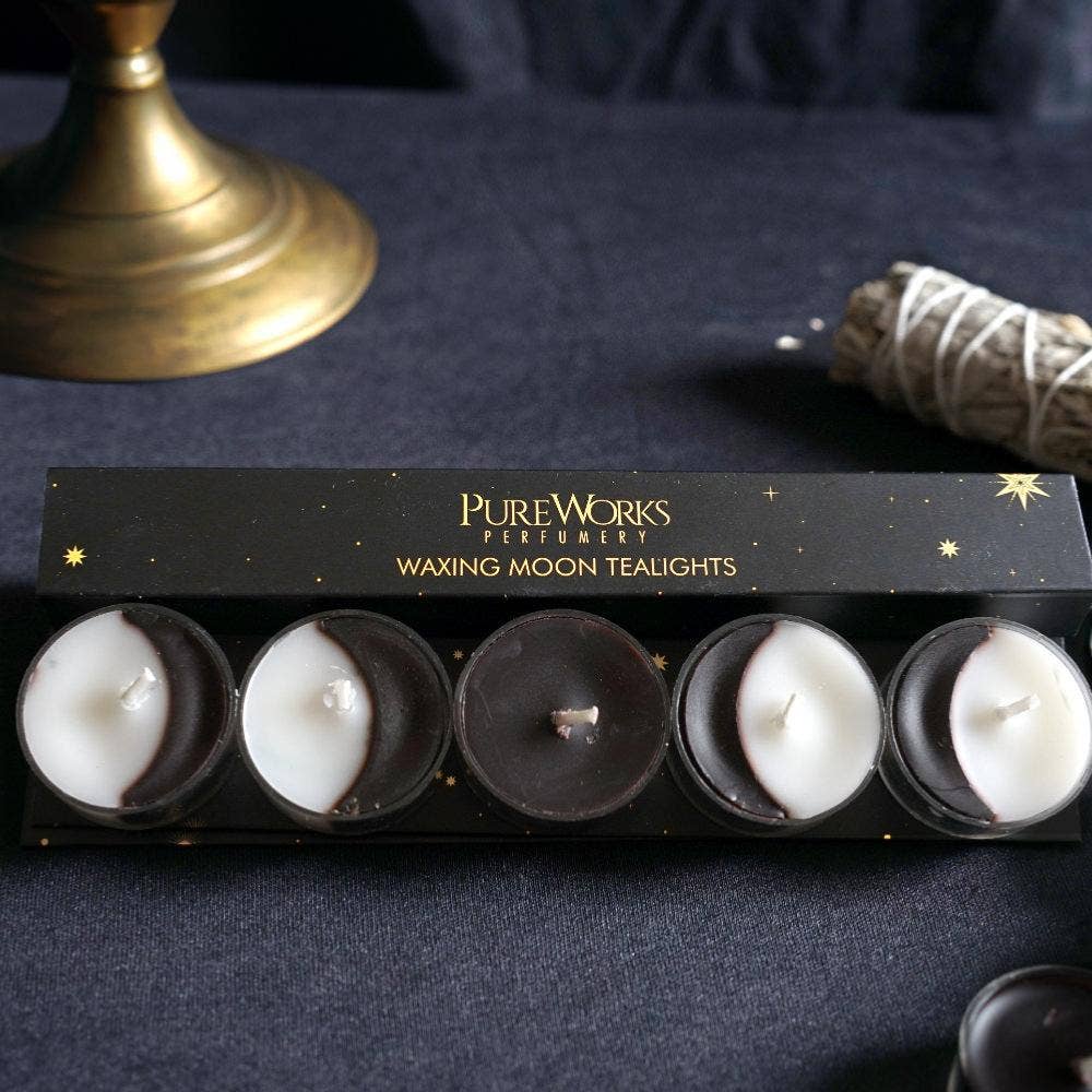 Moon Phases Tea Lights Gift Box of 5