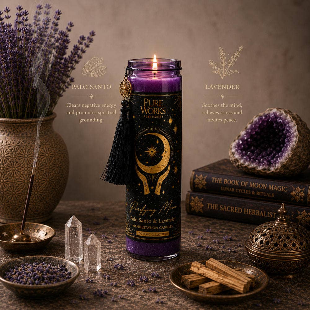 Duftkerze im Glas | Esoteric Purifying Moon | Palo Santo & Lavendel