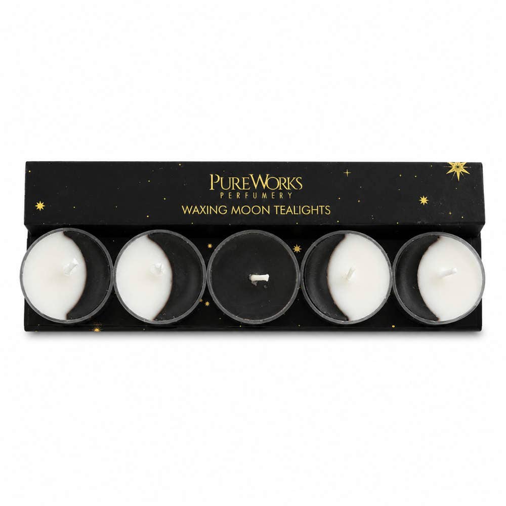 Moon Phases Tea Lights Gift Box of 5